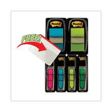 Post-it® Flags Page Flag Value Pack, Assorted, 96 0.5" Arrow, 100 1" Flags, 12 2" Filing Tabs (MMM680BBBGA4VA) Pack of 196