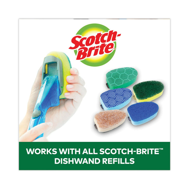 Scotch-Brite® Soap-Dispensing Dishwand, 2.5 x 9.5, Yellow/Green (MMM6504EA)