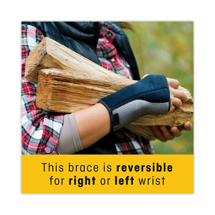 FUTURO™ Adjustable Reversible Splint Wrist Brace, Fits Wrists 5.5" to 8.5", Black (MMM10770EN) Each