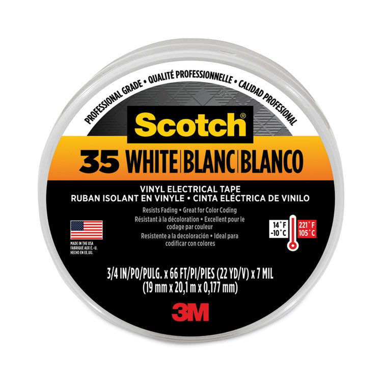3M™ MMM10828 Scotch 35 Vinyl Electrical Color Coding Tape, 3
