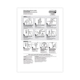 Command™ General Purpose Hooks, Large, Plastic, White, 5 lb Capacity, 1 Hook and 2 Strips/Pack (MMM17003ES) 1 Set