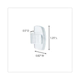 Command™ Cord Clip with Adhesive, Round, 0.75"w, Clear, 10/Pack (MMM17017CLR10ES) Pack of 10