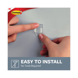 Command™ Cord Clip with Adhesive, Round, 0.75"w, Clear, 10/Pack (MMM17017CLR10ES) Pack of 10