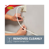 Command™ Cord Clip with Adhesive, Round, 0.75"w, Clear, 10/Pack (MMM17017CLR10ES) Pack of 10