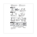 Command™ Decorative Hooks, Medium, Plastic, Matte Black, 3 lb Capacity, 2 Hooks and 4 Strips/Pack (MMM17034MB2ES) Pack of 2