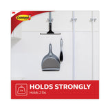 Command™ General Purpose Hooks, Medium, Metal, White, 2 lb Capacity, 35 Hooks and 40 Strips/Pack (MMM17065S35NA)