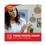 Command™ Damage-Free Hanging Indoor Refill Strips, (8) Small (0.63" x 1.81"), (4) Med (0.63" x 2.75"), (4) Large (0.75" x 3.65"),White (MMM17200) Pack of 5