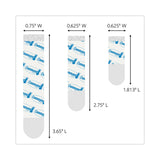 Command™ Damage-Free Hanging Indoor Refill Strips, (8) Small (0.63" x 1.81"), (4) Med (0.63" x 2.75"), (4) Large (0.75" x 3.65"),White (MMM17200) Pack of 5