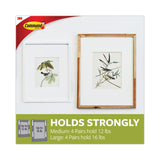 Command™ Picture Hanging Strips, Value Pack, Removable, (8) Large 0.63 x 3.63 Pairs, (4) Medium 0.5 x 2.75 Pairs, White (MMM17209ES) Pack of 24