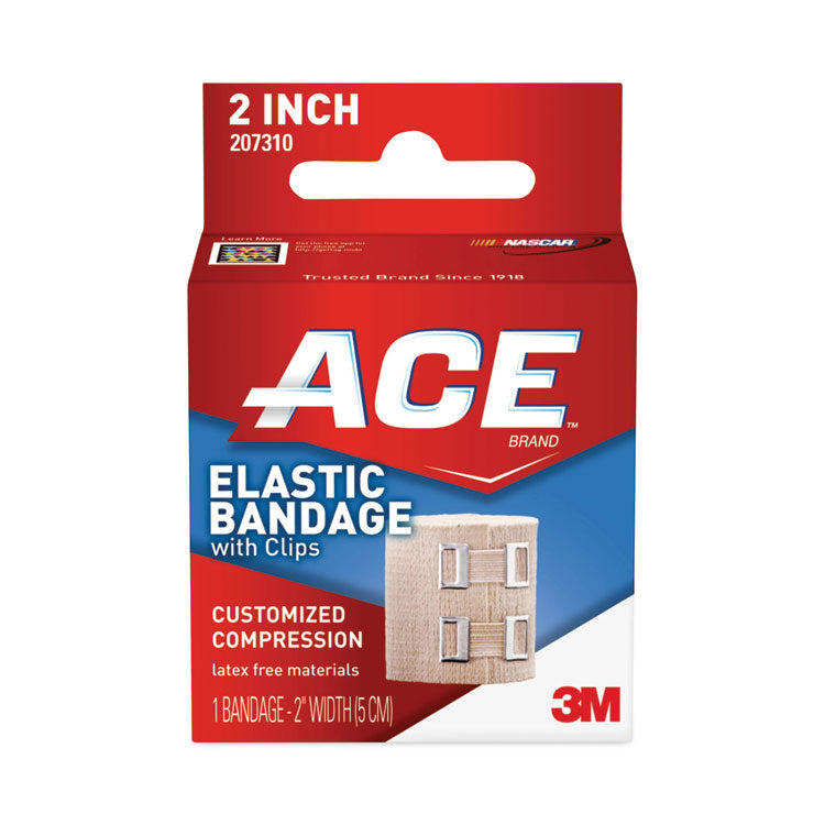 ACE™ Elastic Bandage with E-Z Clips, 2 x 50 (MMM207310) Each