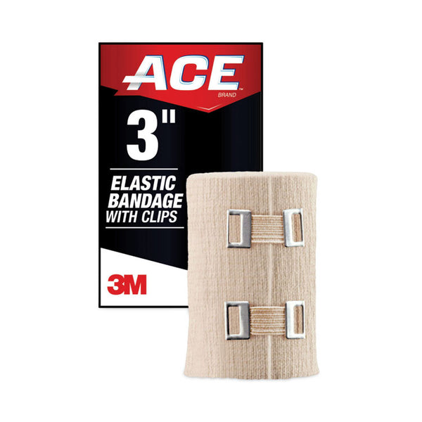 ACE™ Elastic Bandage with E-Z Clips, 3 x 64 (MMM207314) Each