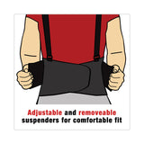 ACE™ Work Belt with Removable Suspenders, One Size Fits All, Up to 48" Waist Size, Black (MMM208605) Each
