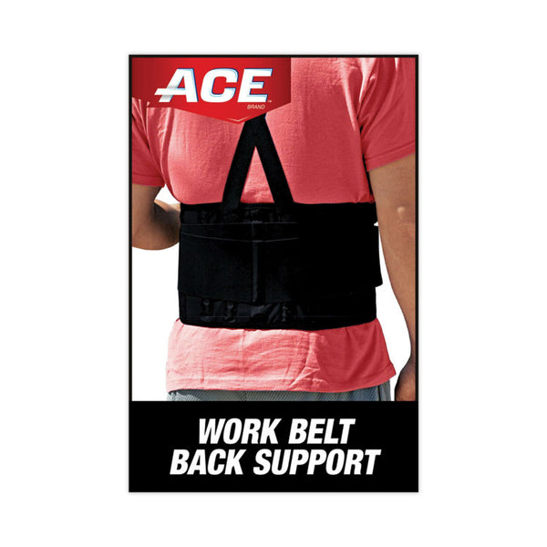 ACE™ Work Belt with Removable Suspenders, One Size Fits All, Up to 48" Waist Size, Black (MMM208605) Each