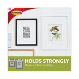 Command™ Picture Hanging Strips, Value Pack, Medium, Removable, Holds Up to 12 lbs, 0.75 x 2.75, White, 12 Pairs/Pack (MMM1720412ES) Pack Of 12
