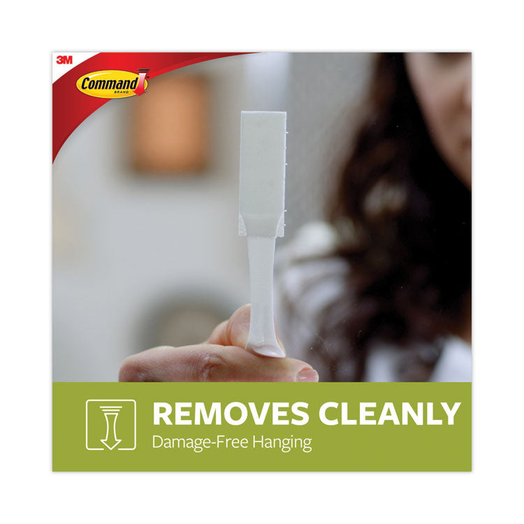 Command™ Picture Hanging Strips, Value Pack, Medium, Removable, Holds Up to 12 lbs, 0.75 x 2.75, White, 12 Pairs/Pack (MMM1720412ES) Pack Of 12