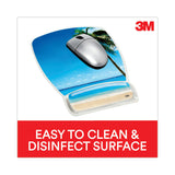 3M™ Fun Design Clear Gel Mouse Pad with Wrist Rest, 6.8 x 8.6, Beach Design (MMMMW308BH)