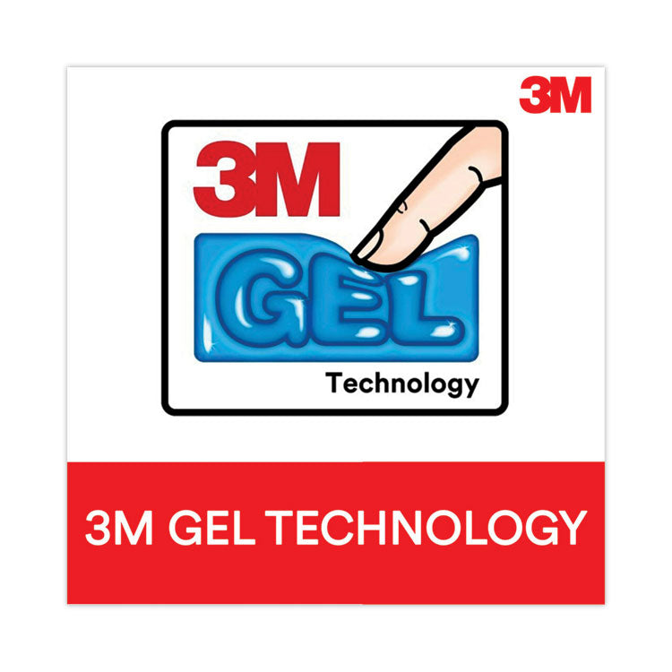 3M™ Fun Design Clear Gel Mouse Pad with Wrist Rest, 6.8 x 8.6, Daisy Design (MMMMW308DS)