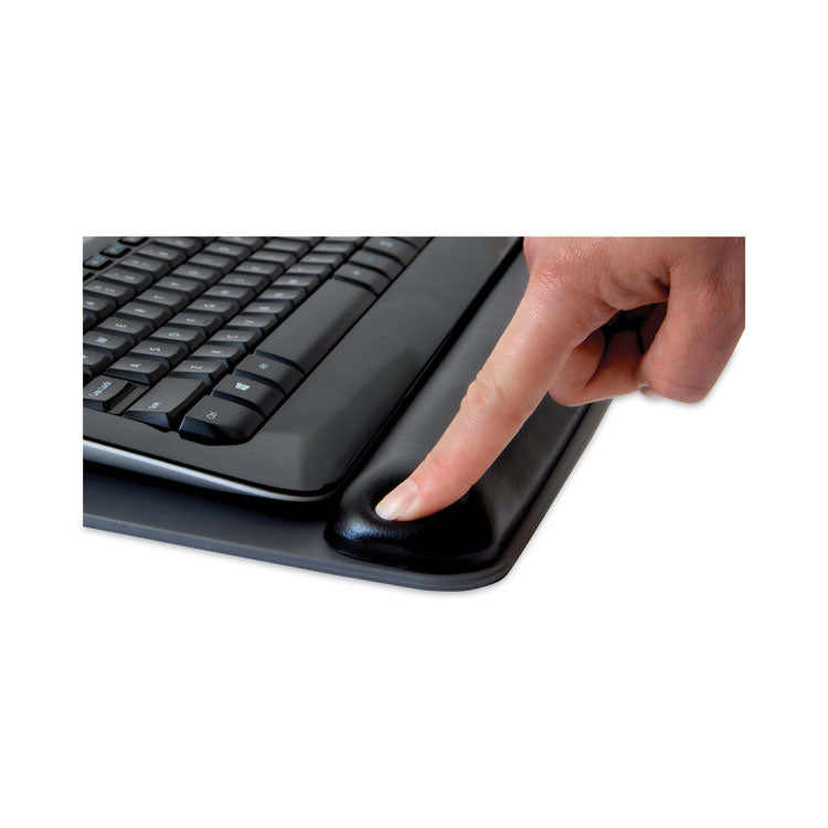 3M™ Antimicrobial Gel Mouse Pad/Keyboard Wrist Rest Platform, 25.5 x 10.6, Black/Silver (MMMWR422LE)