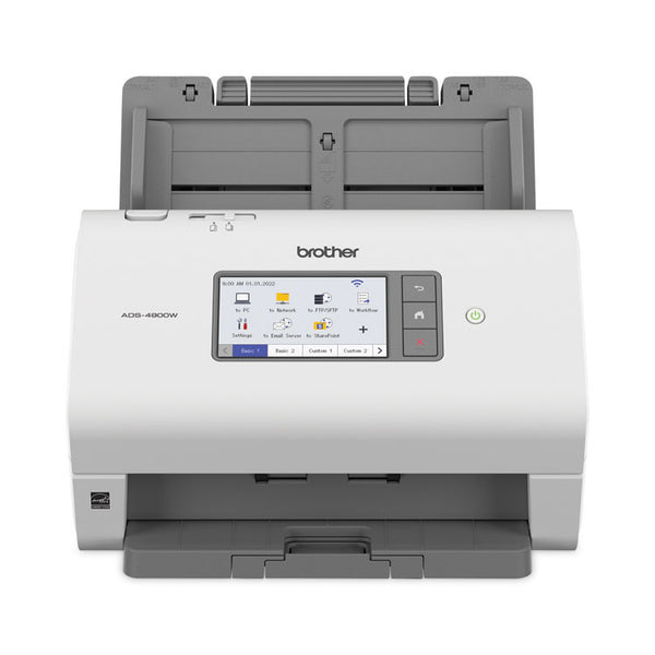 Brother ADS-4900W Professional Desktop Scanner, 600 dpi Optical Resolution, 100-Sheet Auto Document Feeder (BRTADS4900W)
