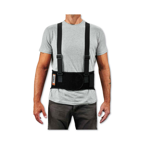 ergodyne® ProFlex 1625 Elastic Back Support Brace, 2X-Large, 42" to 46" Waist, Black, Ships in 1-3 Business Days (EGO11116) Each