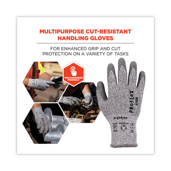 ergodyne® ProFlex 7030 ANSI A3 PU Coated CR Gloves, Gray, 2X-Large, Pair, Ships in 1-3 Business Days (EGO10466) Each