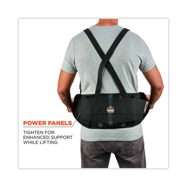 ergodyne® ProFlex 100 Economy Spandex Back Support Brace, Large, 34" to 38" Waist, Black, Ships in 1-3 Business Days (EGO11384) Each