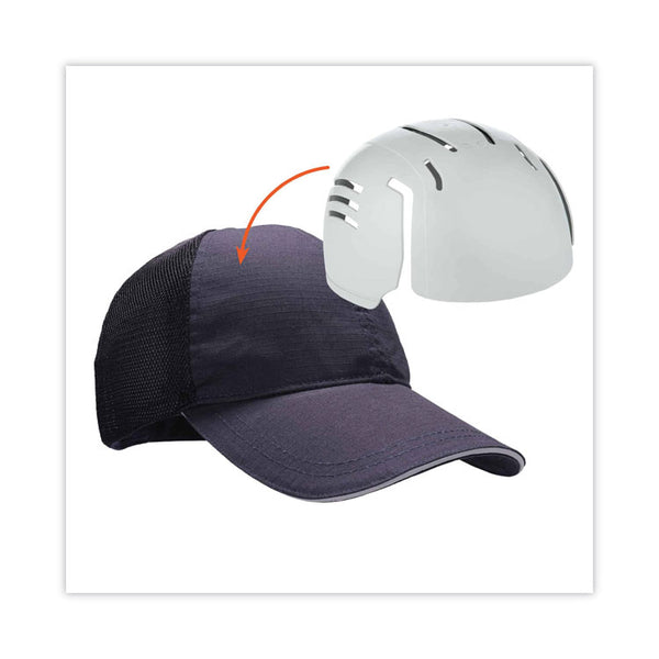 ergodyne® Skullerz 8946 Baseball Cap with Bump Cap Insert, OS, Navy, Ships in 1-3 Business Days (EGO23403) Each