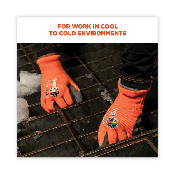 ergodyne® ProFlex 7401 Coated Lightweight Winter Gloves, Orange, 2X-Large, Pair, Ships in 1-3 Business Days (EGO17626) 1 Pair