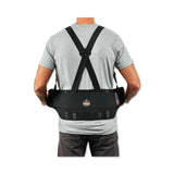 ergodyne® ProFlex 1625 Elastic Back Support Brace, 2X-Large, 42" to 46" Waist, Black, Ships in 1-3 Business Days (EGO11116) Each