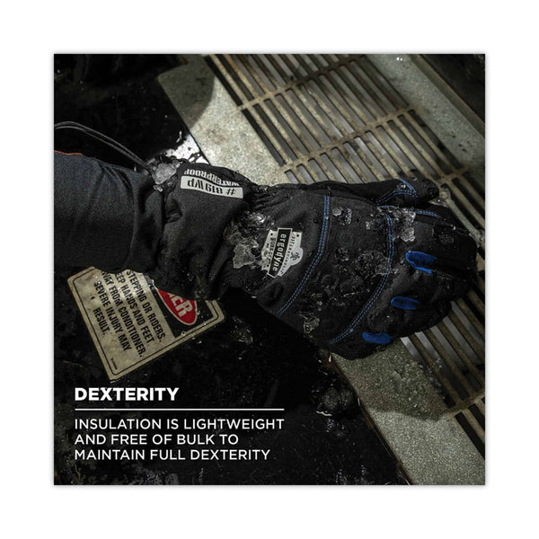 ergodyne® ProFlex 819WP Extreme Thermal WP Gloves, Black, X-Large, Pair, Ships in 1-3 Business Days (EGO17615) 1 Pair