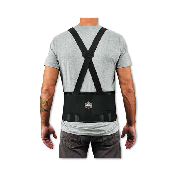 ergodyne® ProFlex 1625 Elastic Back Support Brace, X-Large, 38" to 42" Waist, Black, Ships in 1-3 Business Days (EGO11115) Each