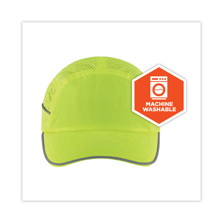 ergodyne® Skullerz 8955 Lightweight Bump Cap Hat, Long Brim, Lime, Ships in 1-3 Business Days (EGO23352) Each