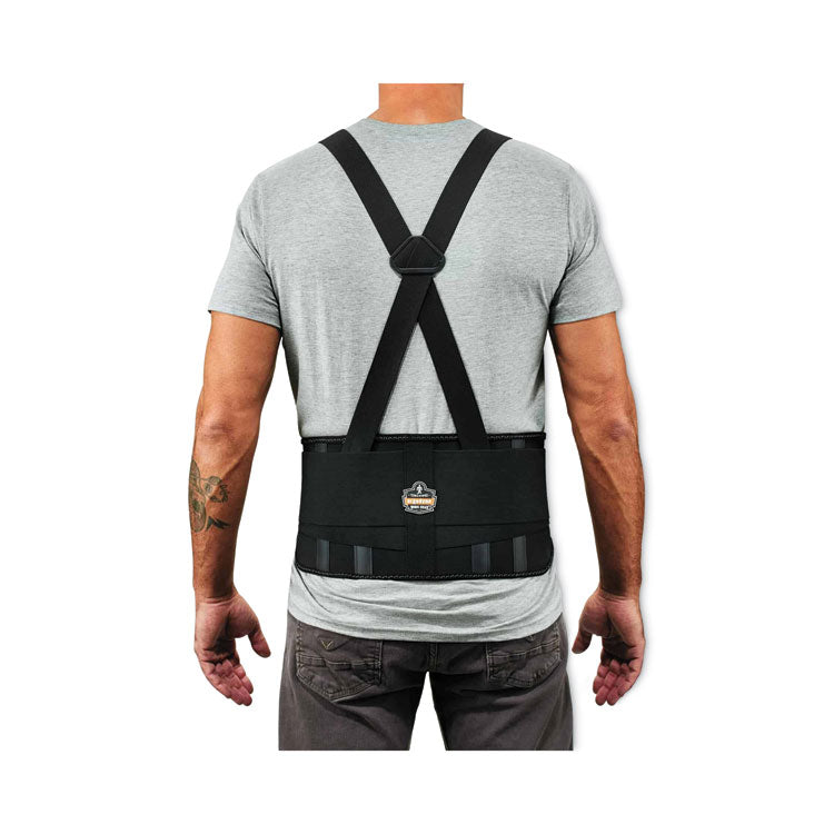 ergodyne® ProFlex 1625 Elastic Back Support Brace, 2X-Large, 42" to 46" Waist, Black, Ships in 1-3 Business Days (EGO11116) Each