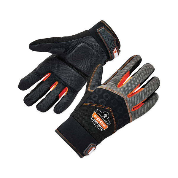 ergodyne® ProFlex 9001 Full-Finger Impact Gloves, Black, Large, Pair, Ships in 1-3 Business Days (EGO17774) 1 Pair