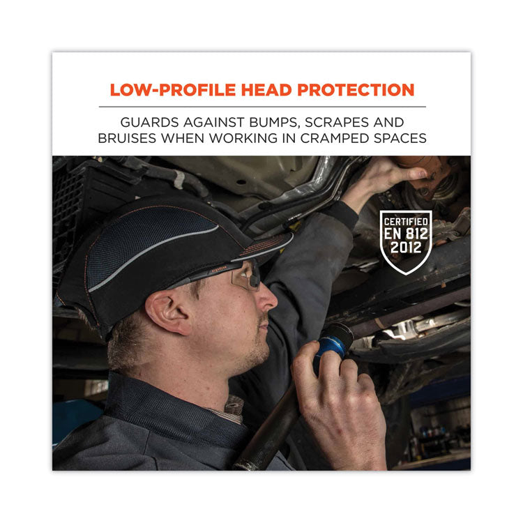 ergodyne® Skullerz 8950 Bump Cap Hat, Micro Brim, Navy, Ships in 1-3 Business Days (EGO23341) Each