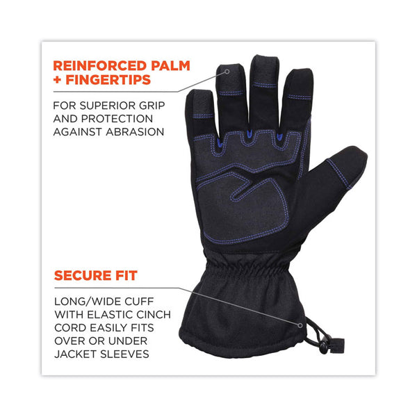 ergodyne® ProFlex 819WP Extreme Thermal WP Gloves, Black, 2X-Large, Pair, Ships in 1-3 Business Days (EGO17616) 1 Pair