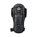 ergodyne® ProFlex 342 Injected Gel Knee Pads, Extra Long Cap, Hook and Loop Closure, One Size, Black, Pair, Ships in 1-3 Business Days (EGO18442) 1 Pair