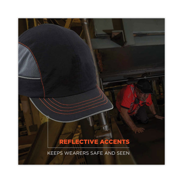 ergodyne® Skullerz 8950XL XL Bump Cap Hat, Short Brim, Black, Ships in 1-3 Business Days (EGO23346) Each