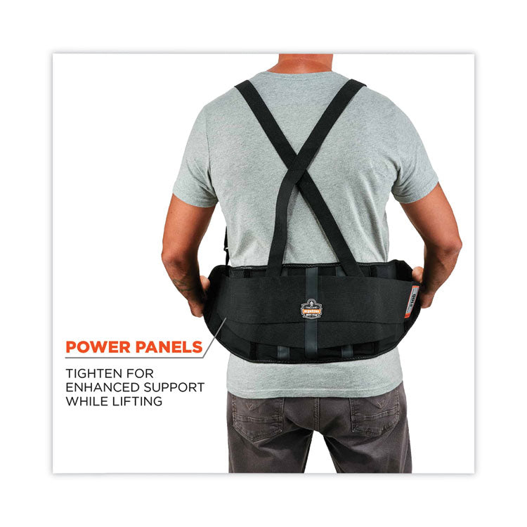 ergodyne® ProFlex 100 Economy Spandex Back Support Brace, 2X-Large, 42" to 46" Waist, Black, Ships in 1-3 Business Days (EGO11386) Each