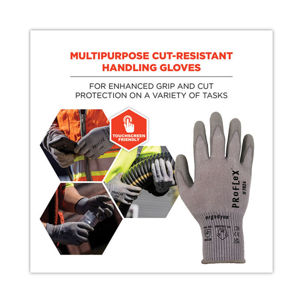 ergodyne® ProFlex 7024 ANSI A2 PU Coated CR Gloves, Gray, 2X-Large, Pair, Ships in 1-3 Business Days (EGO10406) 1 Pair