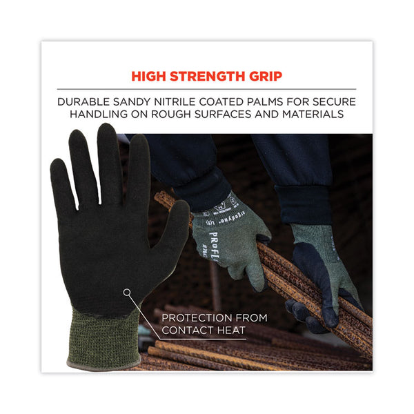 ergodyne® ProFlex 7042 ANSI A4 Nitrile-Coated CR Gloves, Green, X-Large, 12 Pairs/Pack, Ships in 1-3 Business Days (EGO10335) Each