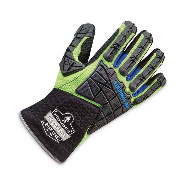 ergodyne® ProFlex 925WP Performance Dorsal Impact-Reducing Thermal Waterproof Gloves, Black/Lime, 2XL, Pair, Ships in 1-3 Business Days (EGO18106) 1 Pair