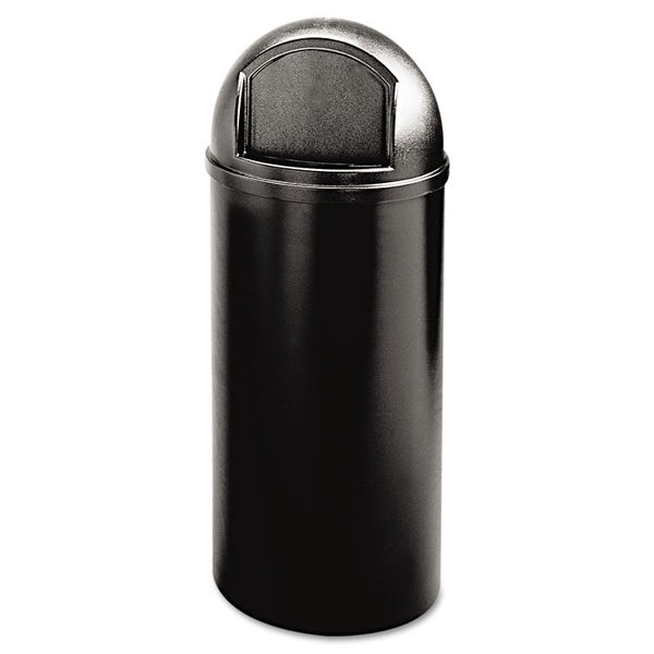 Rubbermaid® Commercial Marshal Classic Container, 15 gal, Plastic, Black (RCP816088BK)