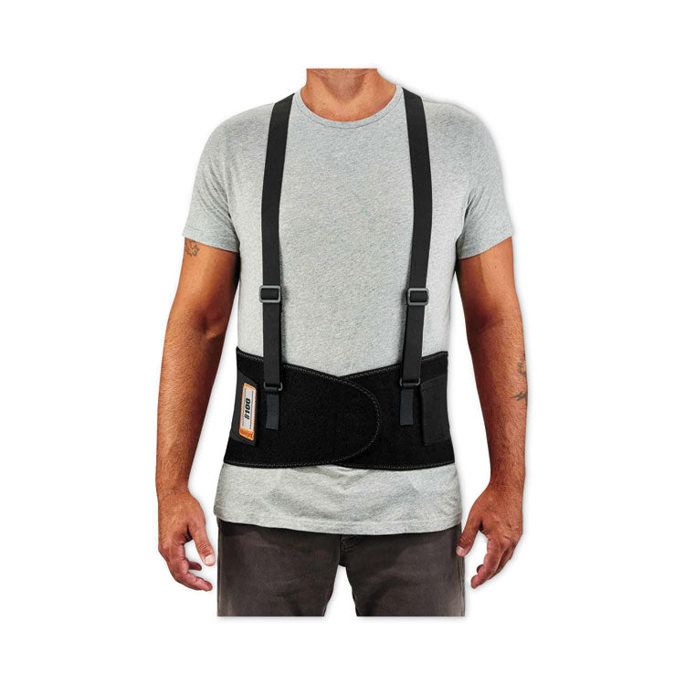ergodyne® ProFlex 100 Economy Spandex Back Support Brace, X-Large, 38" to 42" Waist, Black, Ships in 1-3 Business Days (EGO11385) Each