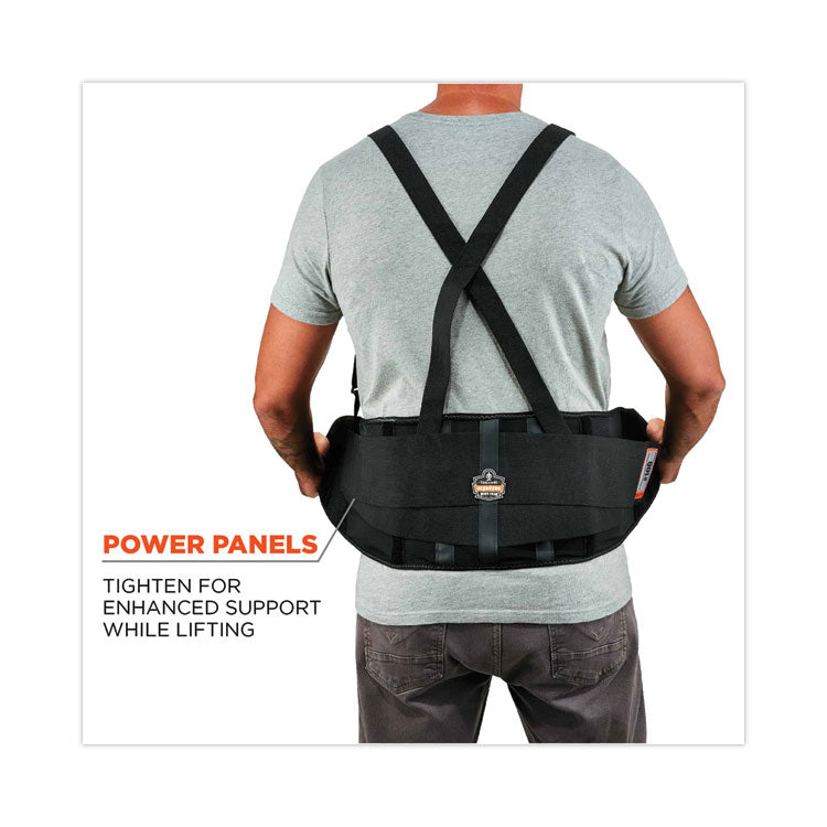 ergodyne® ProFlex 100 Economy Spandex Back Support Brace, X-Large, 38" to 42" Waist, Black, Ships in 1-3 Business Days (EGO11385) Each