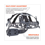 ergodyne® Skullerz 8974 Class E Safety Helmet, 6-Point Ratchet Suspension, Orange, Ships in 1-3 Business Days (EGO60212) Each