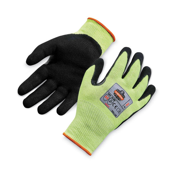ergodyne® ProFlex 7041 ANSI A4 Nitrile-Coated CR Gloves, Lime, Large, Pair , Ships in 1-3 Business Days (EGO17814) 1 Pair