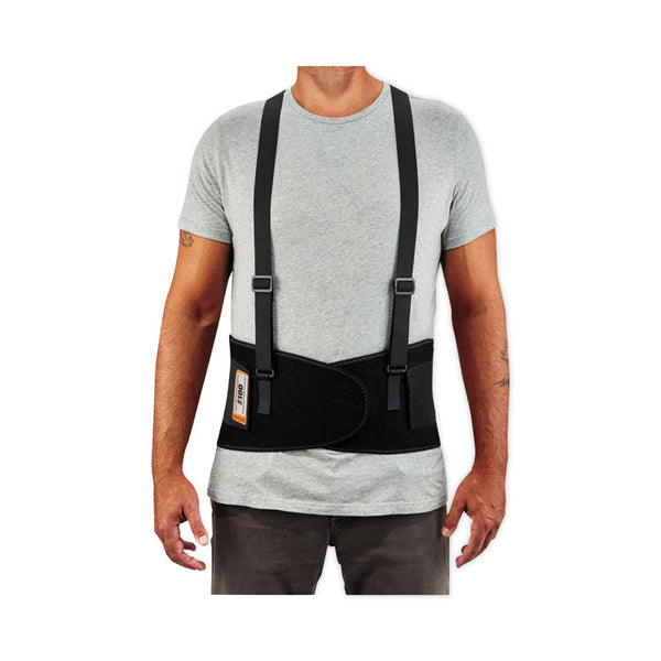 ergodyne® ProFlex 100 Economy Spandex Back Support Brace, 4X-Large, 52" to 58" Waist, Black, Ships in 1-3 Business Days (EGO11388) Each