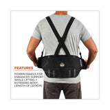 ergodyne® ProFlex 1600 Standard Elastic Back Support Brace, X-Large, 38" to 42" Waist, Black, Ships in 1-3 Business Days (EGO11105) Each