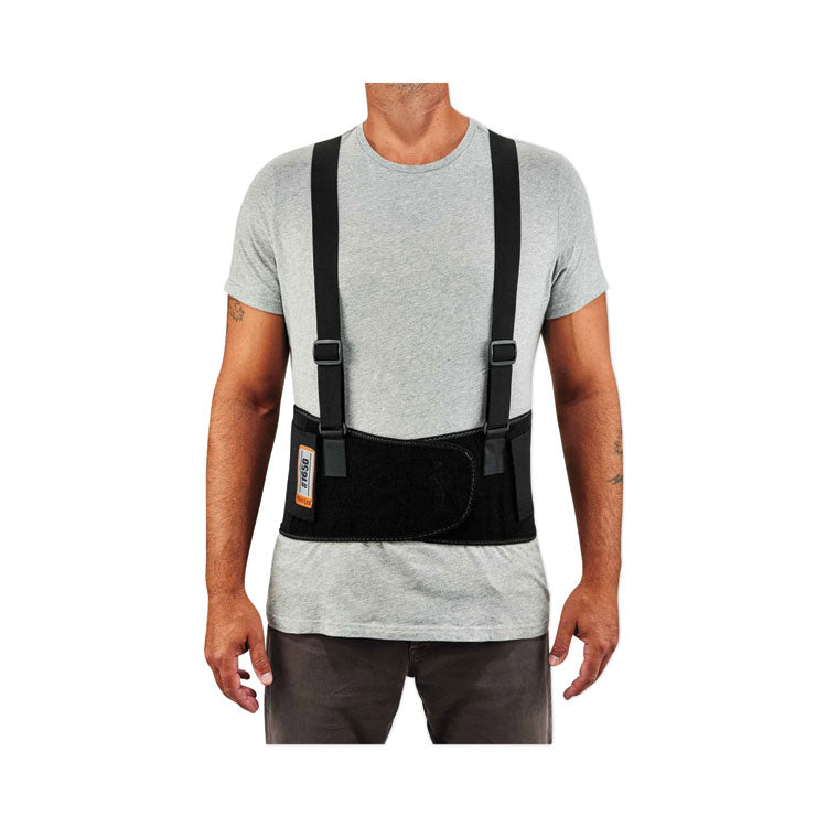 ergodyne® ProFlex 1650 Economy Elastic Back Support Brace, X-Small, 20" to 25" Waist, Black, Ships in 1-3 Business Days (EGO11091) Each